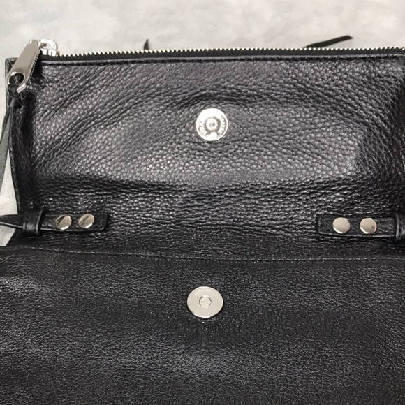 Rebecca Minkoff  Regan Leather Crossbody  Black - Picture 4 of 11